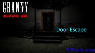 Granny nightmare mode door escape gameplay #4