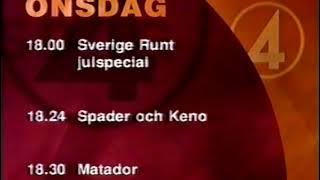 TV4 Nationalsång och tablå för 1996-12-25