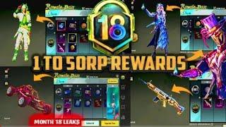 M18 Royal Pass 1 to 50 RP Rewards Pubg  bgmi 