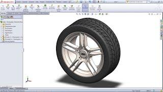 Solidwork Tutorial Tire Design  Teker-Lastik Çizimi 