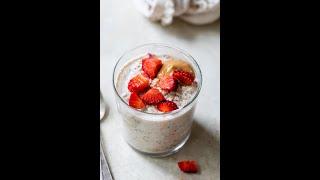 OVERNIGHT OATS RECIPE   perfect for health + weight loss #shorts #oatmeal