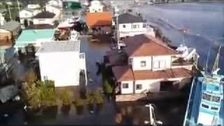 Tsunami Japan 2011 Scary Moment Amateur Video