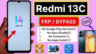 Redmi 13c MiUi 14 Google Account Bypass Without Pc Redmi 13c Frp Bypass  MiUi 14 Frp Unlock