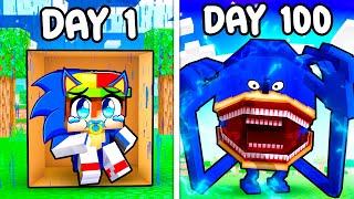 100 DAYS as SHIN SONIC in Minecraft