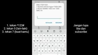 Cara Daftar paket internet murah IM325Rb unlimited sebulan gratis sosmed & youtube sepuasnya.