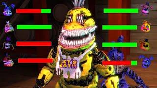 SFM FNaF Top 5 CORRUPTED vs Fights WITH Healthbars