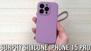 Surphy iPhone 15 Pro Silicone Case + Screen Protector