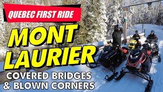 FIRST RIDE IN QUEBEC - FREE RIDER WEEKEND - TWIN COVERED BRIDGES AND A CRASH