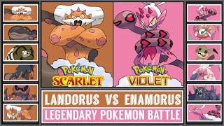 ENAMORUS vs LANDORUS  Legendary Pokémon Battle Pokémon Scarlet&Violet