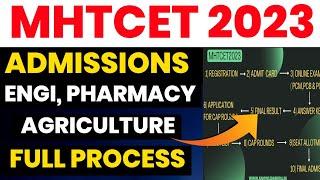  Process After MHTCET 2023  Engineering Pharmacy Agriculture Admissionns 