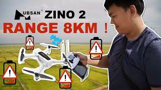 HUBSAN ZINO 2 - 8KM RANGE TEST CRASH OR...? 16KM DISTANCE WITH 4K60FPS RECORDED