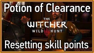 The Witcher 3 Wild Hunt - Potion of Clearance location Resetting skill points