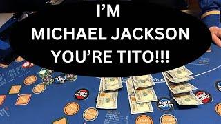 HEADS UP HOLD EM ULTIMATE TEXAS HOLD EM in LAS VEGAS IM MICHAEL JACKSON YOURE TITO