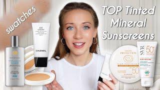 BEST TINTED MINERAL SUNSCREENS - HOW TO CHOOSE?  BEST FOR Sensitive Skin & Rosacea SPF 50