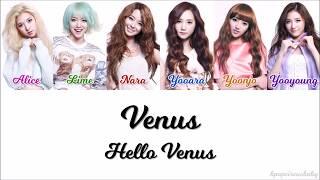 Venus 비너스 - Hello Venus 헬로비너스 Color Coded Lyrics HANROMENG