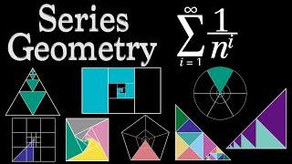 Beautiful Geometry behind Geometric Series 8 dissection visual proofs without words #math #series