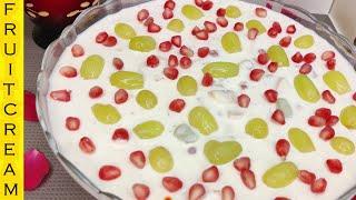 #Shorts  Fruit Cream Dessert  10 Minutes Dessert Recipe  Fruit Cream Recipe  Asiyas Kitchen