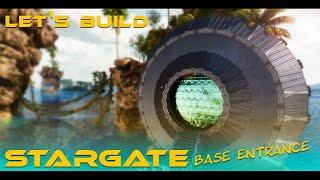 ARK  Survival Ascended  Stargate Entrance  Base Entrance Design  Modded Build  ASA STARGATE PVE