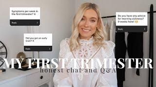 FIRST TRIMESTER PREGNANCY Q&A My first pregnancy morning sickness stomach pains acne....