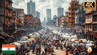 Real Life in Mumbai India The Most Populous Megacity in South Asia 4K HDR