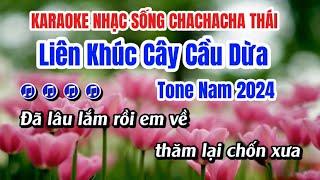 Karaoke Liên Khúc Cây Cầu Dừa Tone Nam Nhạc Sống ChaChaCha Thái Cực HayPhát Organ