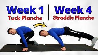 From TUCK to STRADDLE PLANCHE in 30 days  Straddle Planche Tutorial