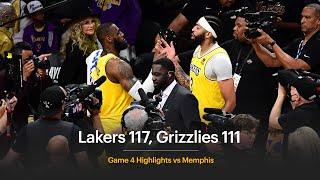 Lakers 117 Grizzlies 111 - LeBron leads Lakers to 3-1 lead vs Memphis  2023 NBA Playoffs