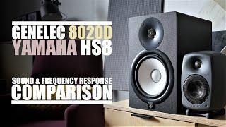 Genelec 8020D vs Yamaha HS8    Sound & Frequency Response Comparison