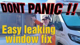 Easy fix to caravan leaking windows