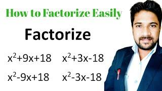 Factorize algebraic expressions  Factorize class 8  algebraic expressions class 9  Factorize