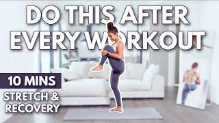 10 min Full Body Cool Down Stretches for Recovery & Flexibility  growwithjo