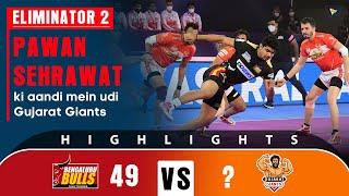 Pro Kabaddi League 8 Highlights Eliminator 2  Gujarat Giants vs Bengaluru Bulls