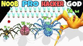 NOOB vs PRO vs HACKER vs GOD in Insect Evolution NEW SPIDERS Part 03