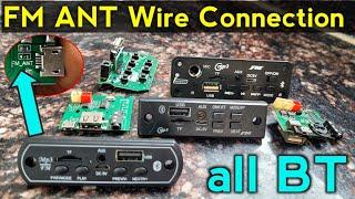 Bluetooth Module FM ANT wire connection all type  Electronics Verma