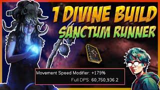 60 Million DPS The Ultimate 1 Divine Sanctum Runner  Path Of Exile 3.25