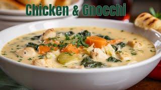 How to make OLIVE GARDENS  Chicken & Gnocchi Soup Recipe