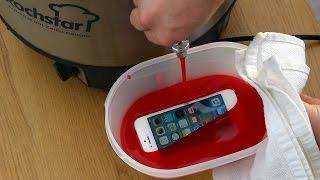 Pouring Hot Candle Wax On a Brand New iPhone SE - disasTech Extreme Test -