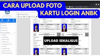 CARA UPLOAD FOTO DI KARTU LOGIN PESERTA ANBK 2023