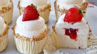 Amazing Strawberry Mini Cheesecakes Recipe  So Easy