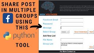 Facebook group automation python - Web Automation
