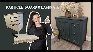 How To Paint LAMINATE & PARTICLE BOARD IKEA Furniture Makeover