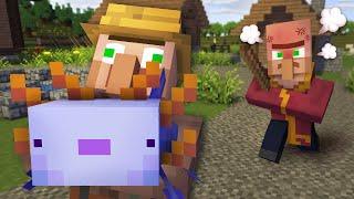 Axolotl & Villager 01 - Fisher man Villager  Minecraft Animation
