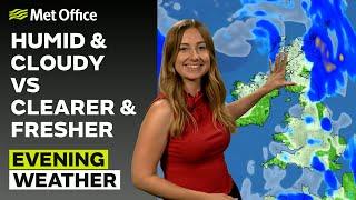 200724 – Rain pushing northeastwrds – Evening Weather Forecast UK – Met Office Weather