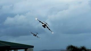 C-17 Globemaster VERY LOW Formation flying