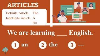 Articles Quiz  English Articles Test  Definite Article  Indefinite Article