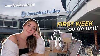 EERSTE WEEK OP DE UNIVERSITEIT VLOG nu alweer toe aan vakantie lol