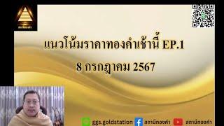 แนวโน้มราคาทองคำประจำวันที่  8 กรกฏาคม  2567