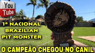 O CAMPEÃO DA 1ª NACIONAL BRAZILIAN PIT MONSTER CHEGOU NO CANIL MONTE DOS SOARES