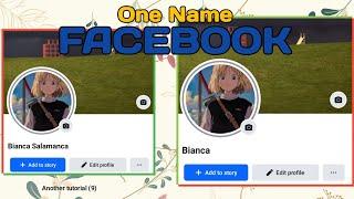 how to one name on facebook 2024  another way 9