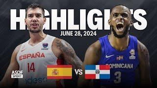Spain vs Dominican Republic Full Game Highlights Friendly Games For Olympic Qualifying 2024